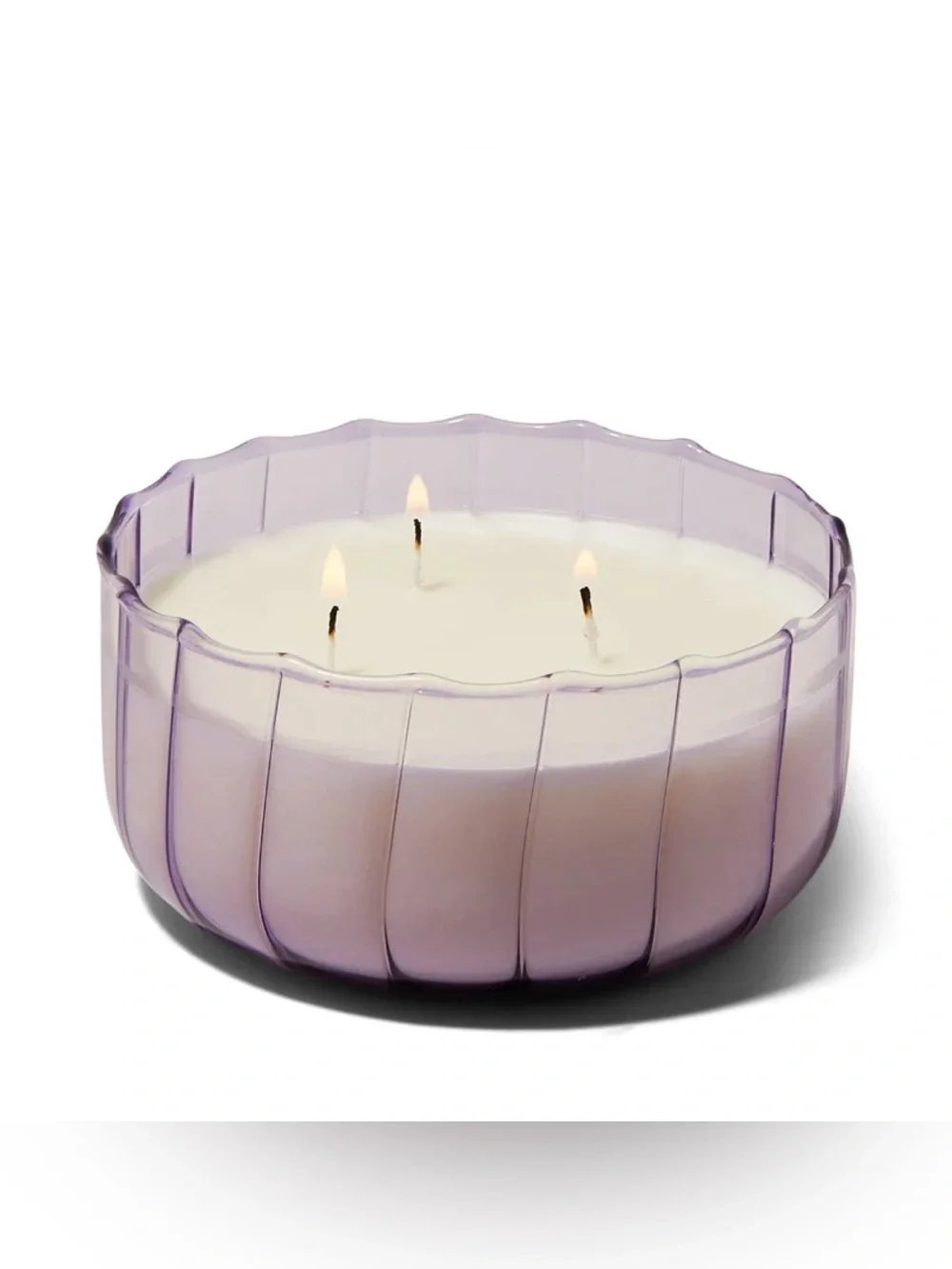 New Paddywax Salted Iris Glass 12oz 3-Wick Scented Candle